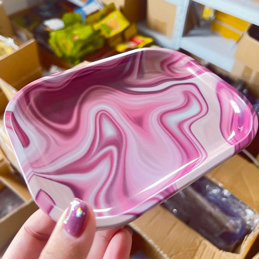 Sweet Pink Rolling Tray 18*14 CM