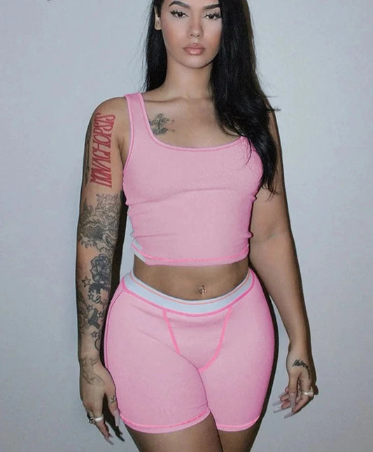 Camisole Tank Shorts Set