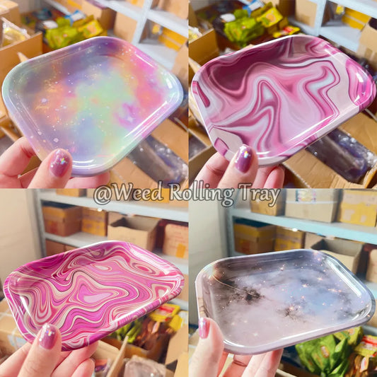 Sweet Pink Rolling Tray 18*14 CM